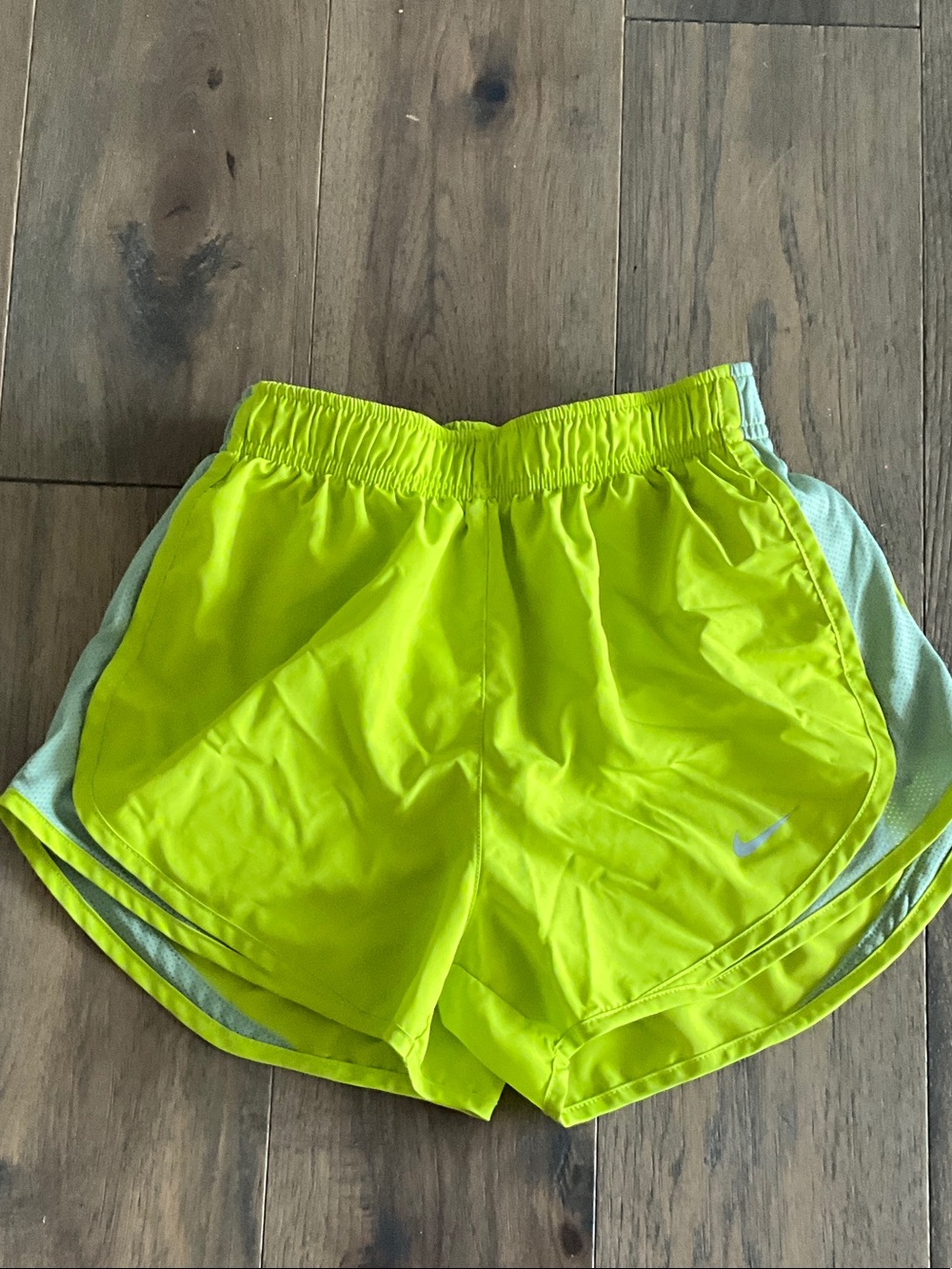 Nike Women's Yellow Athletic Shorts